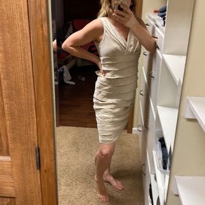 London Times Gold cocktail dress Size 12